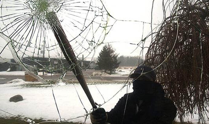 замена разбитого стеклопакета